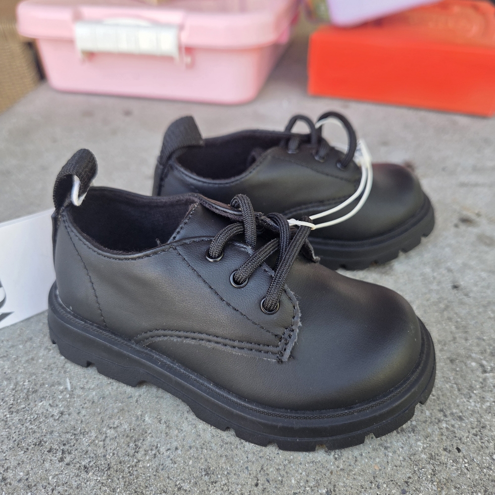 Classic Black Kids Shoes